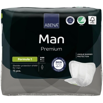 Man Formula 1 vīriešu ieliktnīši urīna nesaturēšan