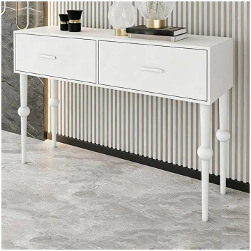 Narrow Console Table with 2 Drawers, Hallway Table