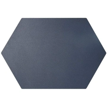 4 Pieces Leather Placemats Hexagonal Placemat Glas