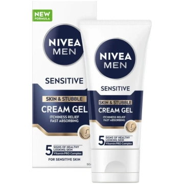 Sejas krēms-gēls Nivea Men Sensitive Skin & Stubbl