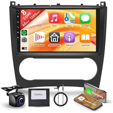 8 kodolu 6+128G Android auto radio priekš Mercedes