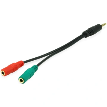 Kabelis Equip Jack 3.5mm - Jack 3.5mm X2 0.15m Mel