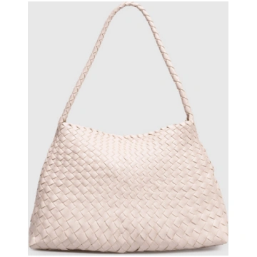 Pink leather woven bag Santa Maria Dragon