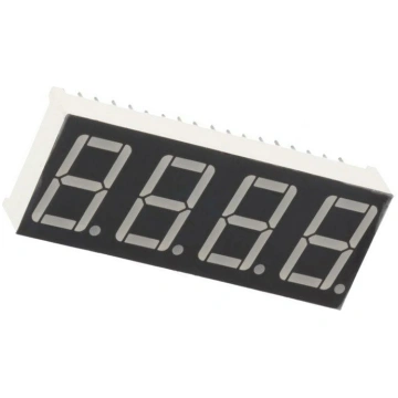Display: LED; 7-segment; 14.2mm; 0.56"; No.char: 4