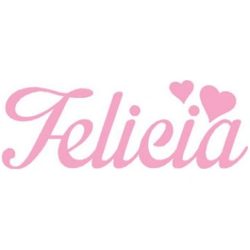 Personalized felt name - felicia IDEE IN FELTRO