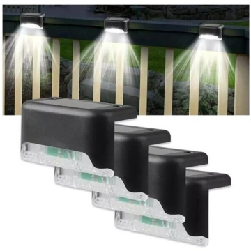 LED Solar uzlādējamās lampas 8 gab. Gaismas diodes