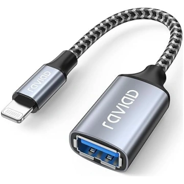 RAVIAD Lightning uz USB adapteris [MFi sertificēts