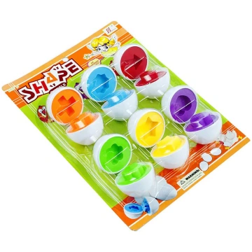 Attīstoša rotaļlieta Shape Eggs Match, daudzkrāsai