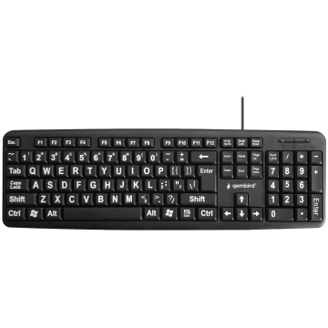 Gembird KB-US-103 - keyboard - QWERTY - US - black