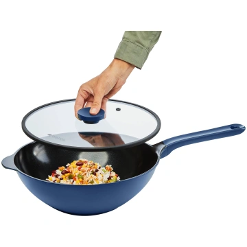 Wok Frying Pan with Qualum Ceramic Coating 30 cm C