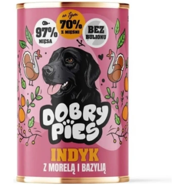 Mitrā suņu barība Dobry Pies Tītars ar aprikozēm u
