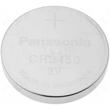 Battery: lithium | 3V | CR2450,coin | Ø24.7x5mm | 