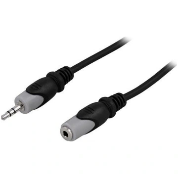 Kabel Deltaco Jack 3.5mm - Jack 3.5mm 3m czarny (M