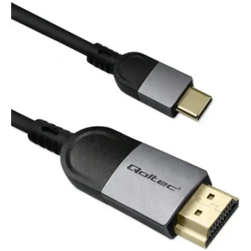 Qoltec adaptera kabelis USB-C uz HDMI high speed 4
