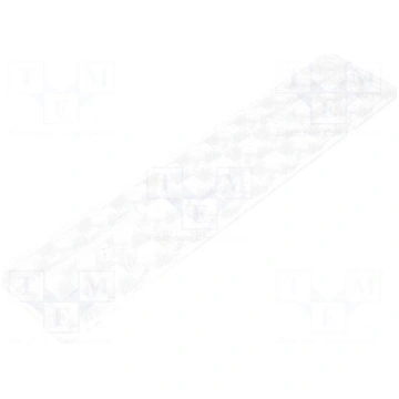 LED lens | rectangular | Mat: PMMA plexiglass | tr
