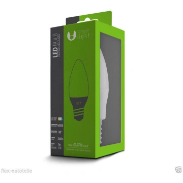 Bulb LED C37 E27 7W 230V cold white (68591) Foreve