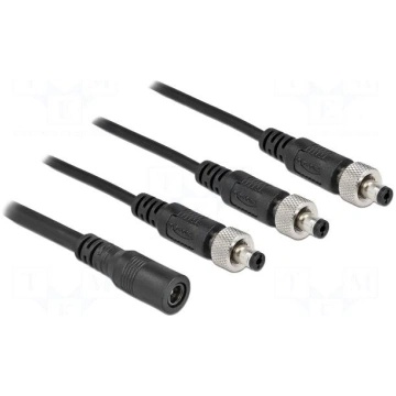 Cable | DC 5,5/2,1 plug x3,DC 5,5/2,1 socket | str