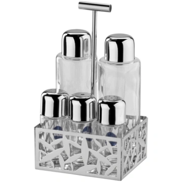 Alessi Cactus Condiment Set - oil,vinegar,S+P,spic