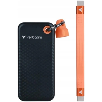 Disks ārējais Ssd Verbatim Pocket 2tb Melns-oranžs