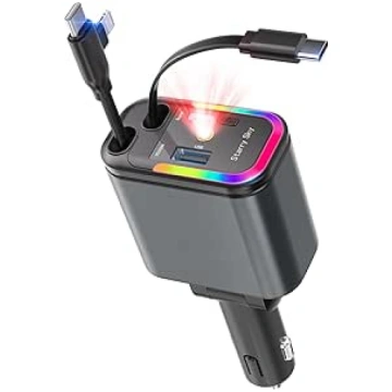 Cigarešu aizdedzinātāja USB, auto lādētājs ar zvai