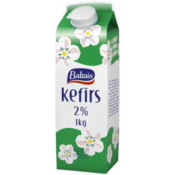 Baltais kefīrs 2,0% kartons ar korķi, 1kg