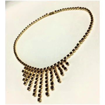 Vintage necklace \"Bohemian Cascade\" - Jablonec (