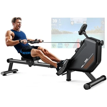 Air Rowing Machine ar regulējamu pretestību, airēš