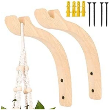 LUTER 2 Pack Hanging Hooks Rust Look, Augu āķi Str