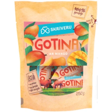 Piena konfektes Gotiņa ar mango SKRĪVERU 250g