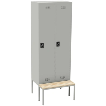 2 vietīga metāla garderobe ar diviem nodalījumiem 