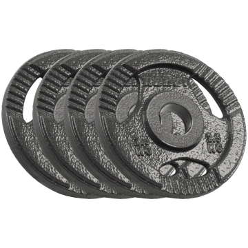 Cast Iron Weight Set 4X2.5Kg, 51Mm Hole, Plate Wit
