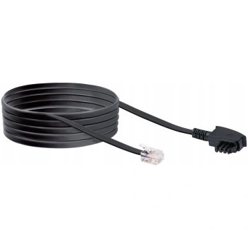 Schwaiger DSL-Kabel RJ12 6P2C - TAE-F 6P4C 3m schw