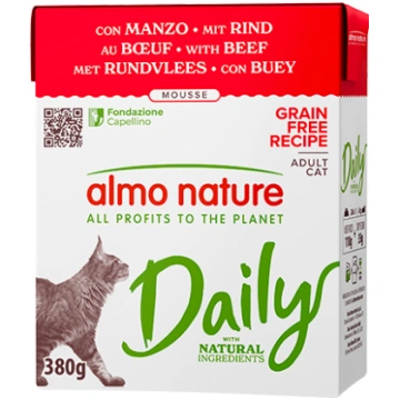 DAILY CAT ar Liellopu, 380g 370 ALMO NATURE