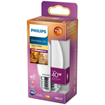 Philips LED Classic 3.4W (40W) B35 E27 FR WGD90 di