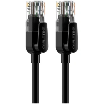 Cat6 UTP kabelis, 8 m, melns Cabletime