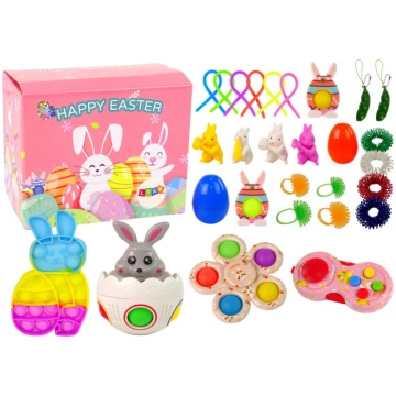 Sensorā rotaļlieta, komplekts Lean Toys Happy East