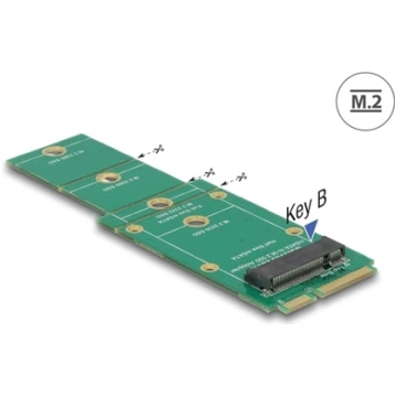 Delock Adapter mSATA > M.2 Key B slot 62592