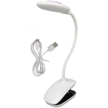 Nagu gēla žāvētāja lampa ar skavu, 360° pagriežama