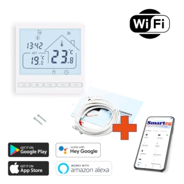 Elektriskais grīdas apsildes termostats (Wi-Fi)