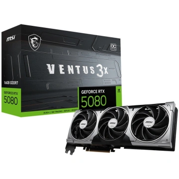 Vaizdo plokštė NVIDIA MSI RTX 5080 16G VENTUS 3X O