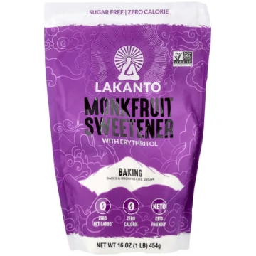 Lakanto, Monkfruit Sweetener with Erythritol, Baki