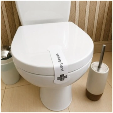 Pašlīmējoša WC lenta Tualetes pods iztīrīts un dez