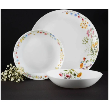 Dinnerware Set for 6 People 18-Piece Bloom Ambitio