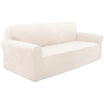 Velūra dīvāna pārvalks, Bēšs | Velour Couch Cover 