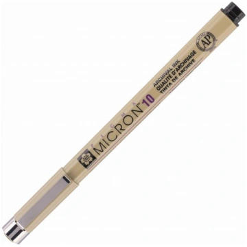 Sakura Pigma Micron 10 Black tintes pildspalva, 0,
