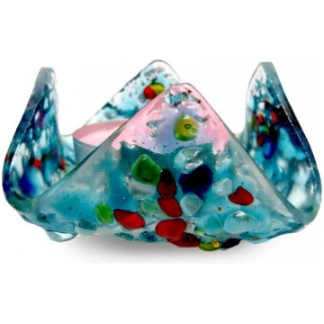 Candle holder Green flower, Ref. S220