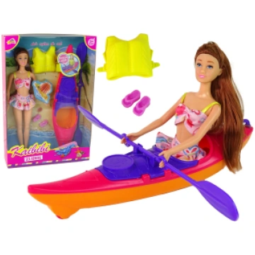 Set Doll Accessories Kayak Pink 15183-uniw