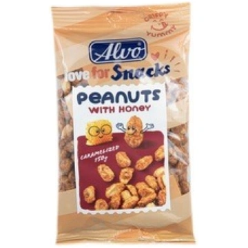 Zemesrieksti, karamelizēti, ar medu, Alvo, 150g