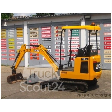 Lietots - JCB 16C-1 T3 ** 2x Löffel **