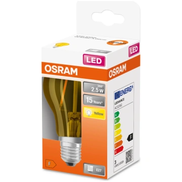 OSRAM Spuldze Osram LED, E27, dzeltena krās., E27,